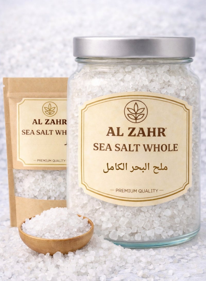 زهر ملح البحر البلوري الكامل – ملح البحر الكامل | ملح معدني طبيعي 100% | بلورات خشنة مجففة بالشمس للاستخدام في البستنة والزراعة. - Image 1